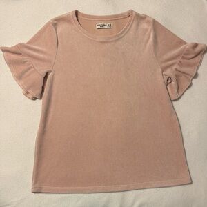 Abercrombie Kids Blush Pink Girls size 15/16 Short Sleeve Shirt